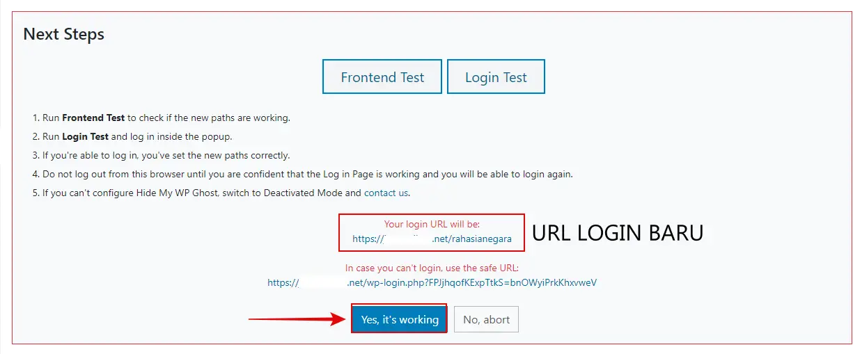 Cara Setting Plugin Security Hide My WP Ghost